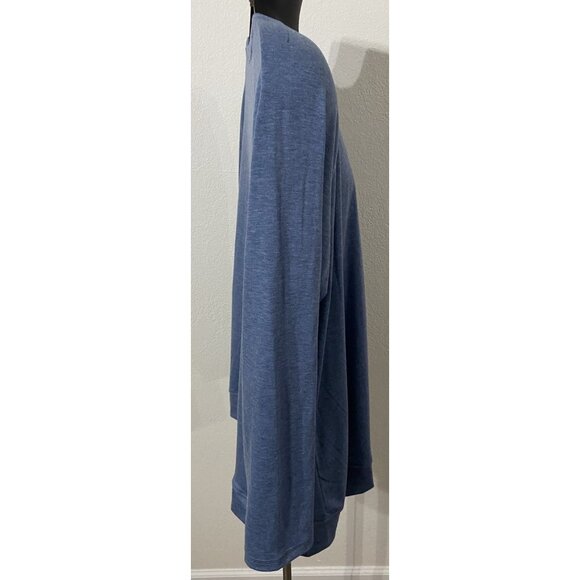 Automet Mens Size 2XL Top Long Sleeve Blue Stretch Polyblend - Picture 6 of 9
